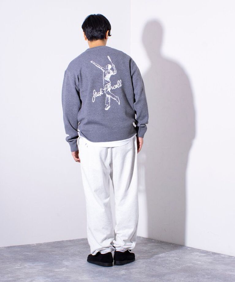 GLOSTER「【CONVERSE JACK PURCELL/コンバースジャックパーセル】ジャガード ロゴニット」|ニット・セーター|