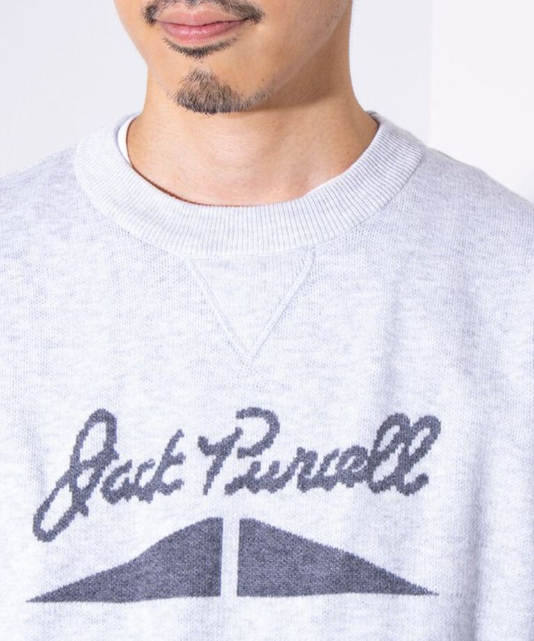 GLOSTER「【CONVERSE JACK PURCELL/コンバースジャックパーセル】ジャガード ロゴニット」|ニット・セーター|