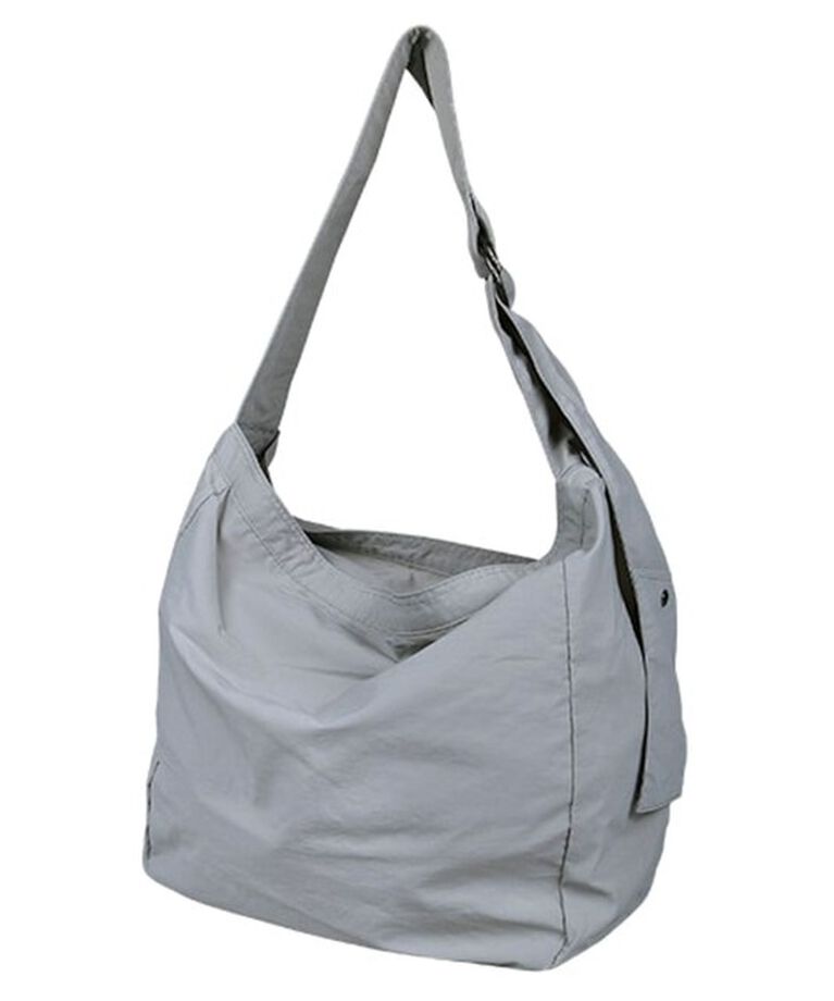 GLOSTER「【UNIVERSAL OVERALL】ウィンクルナイロン ニュースペーパーバッグ ショルダー 30L」|ショルダー・メッセンジャー|グレー