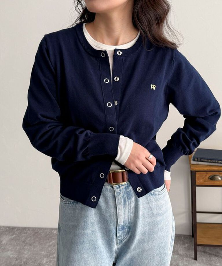 fredy emue「ベーシックFR刺繍カーディガン」|カーディガン|