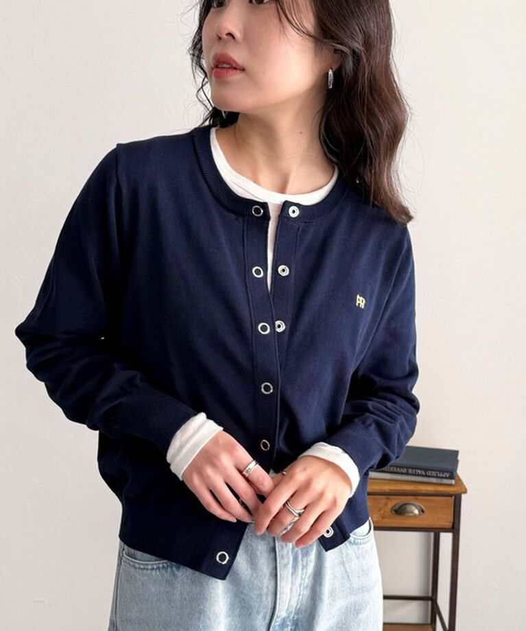 fredy emue「ベーシックFR刺繍カーディガン」|カーディガン|