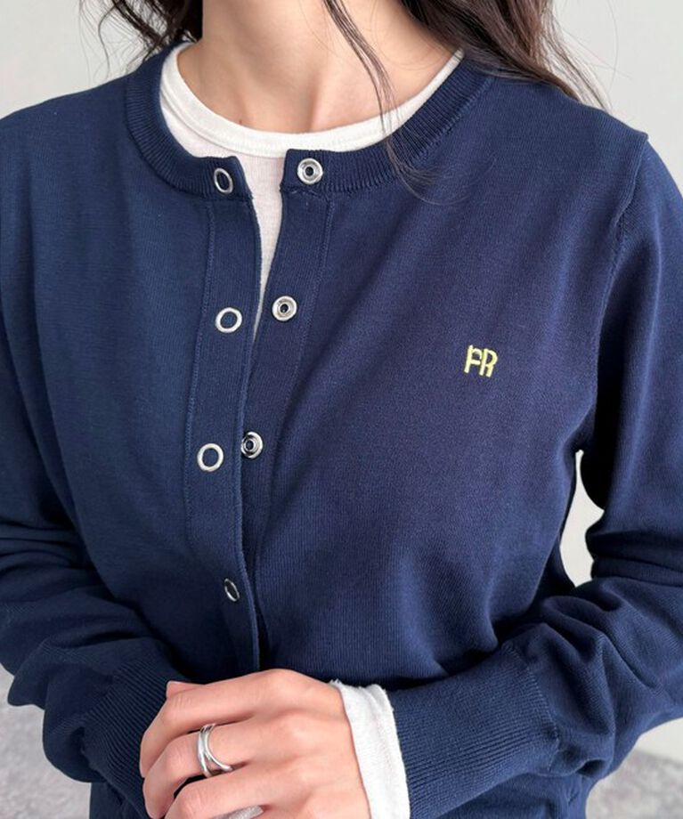 fredy emue「ベーシックFR刺繍カーディガン」|カーディガン|