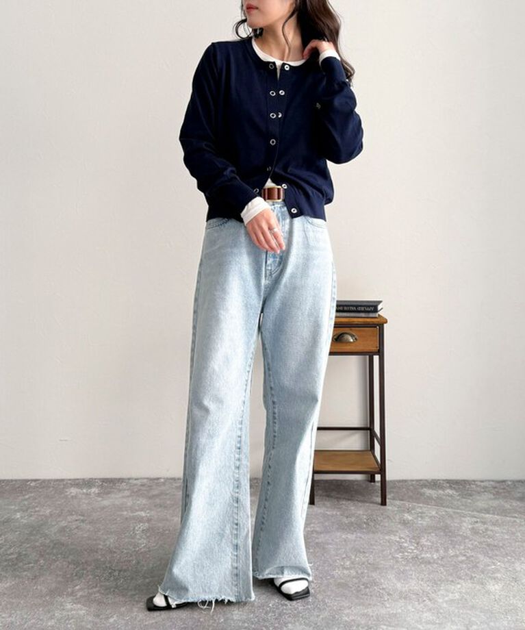 fredy emue「ベーシックFR刺繍カーディガン」|カーディガン|