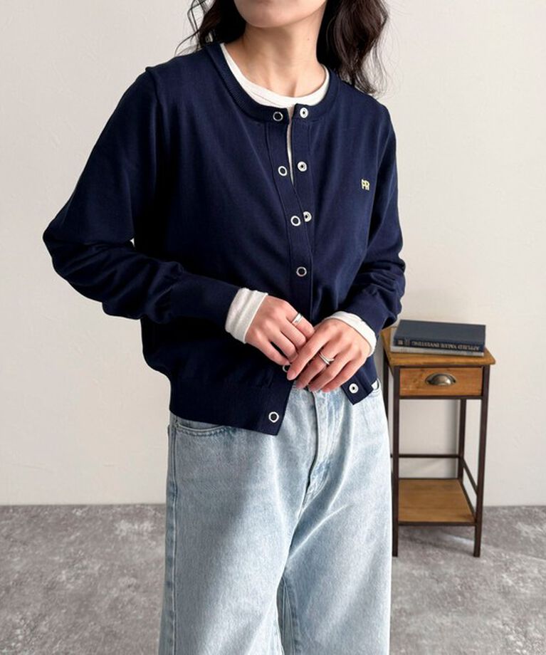 fredy emue「ベーシックFR刺繍カーディガン」|カーディガン|