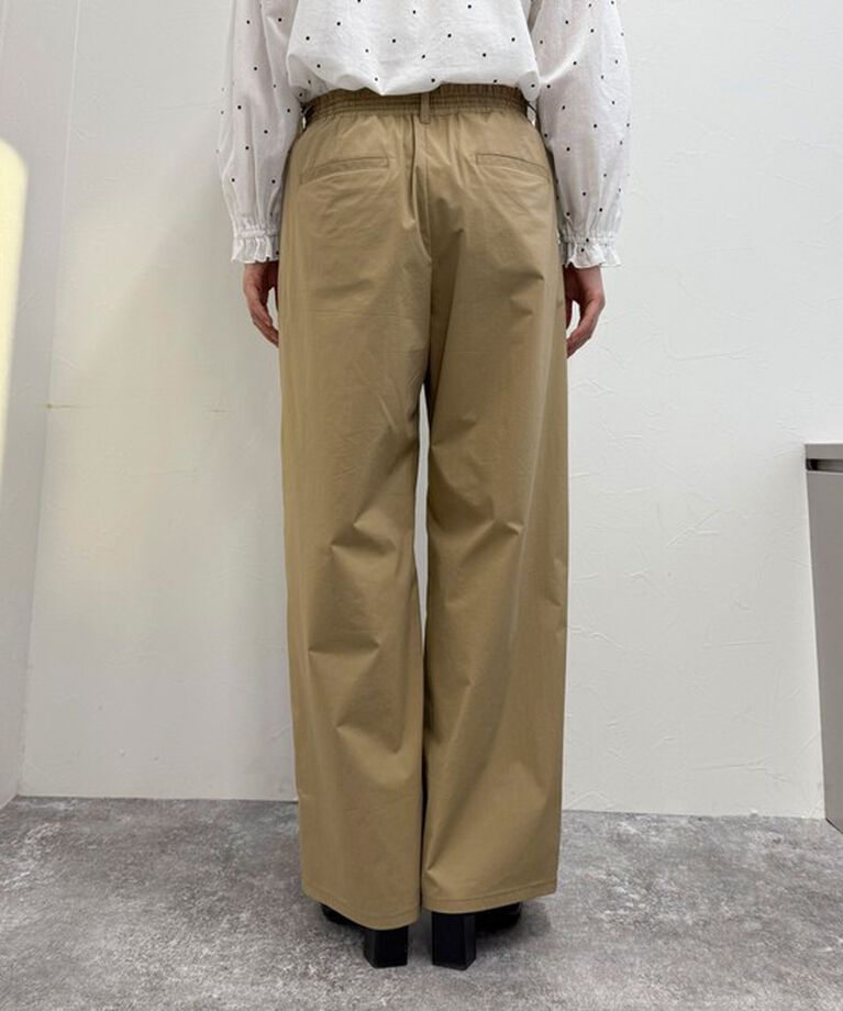fredy emue「コットンナイロンストレッチセミワイドパンツ」|チノ|
