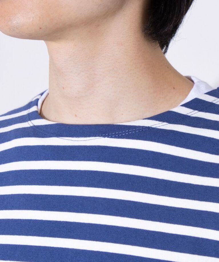 GLOSTER「【GLOSTER/グロスター】バスクボーダー  エルボーパッチ ボーダーロンT」|Tシャツ・カットソー|