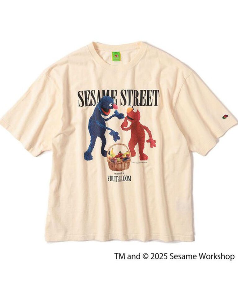 GLOSTER「【SESAME STREET×FOTL】Photo T-Shirt A クルーネックプリントTシャツ」|Tシャツ・カットソー|ホワイト