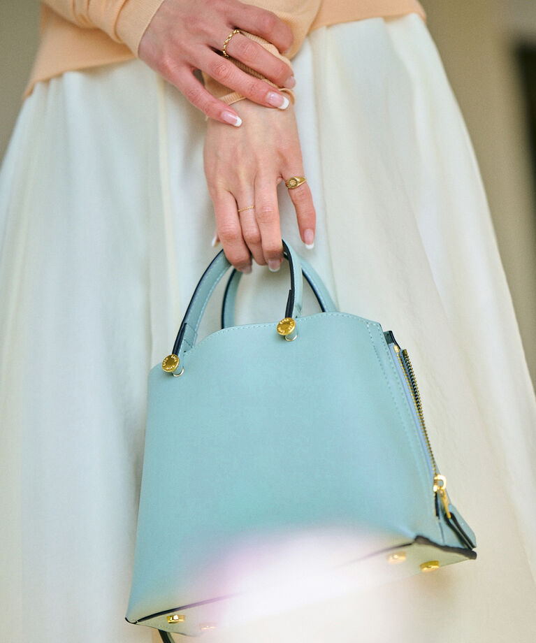 E'POR「【新色追加】【E'POR】 Y BAG Mini【雑誌掲載】」|ハンドバッグ|ブルー系(47)