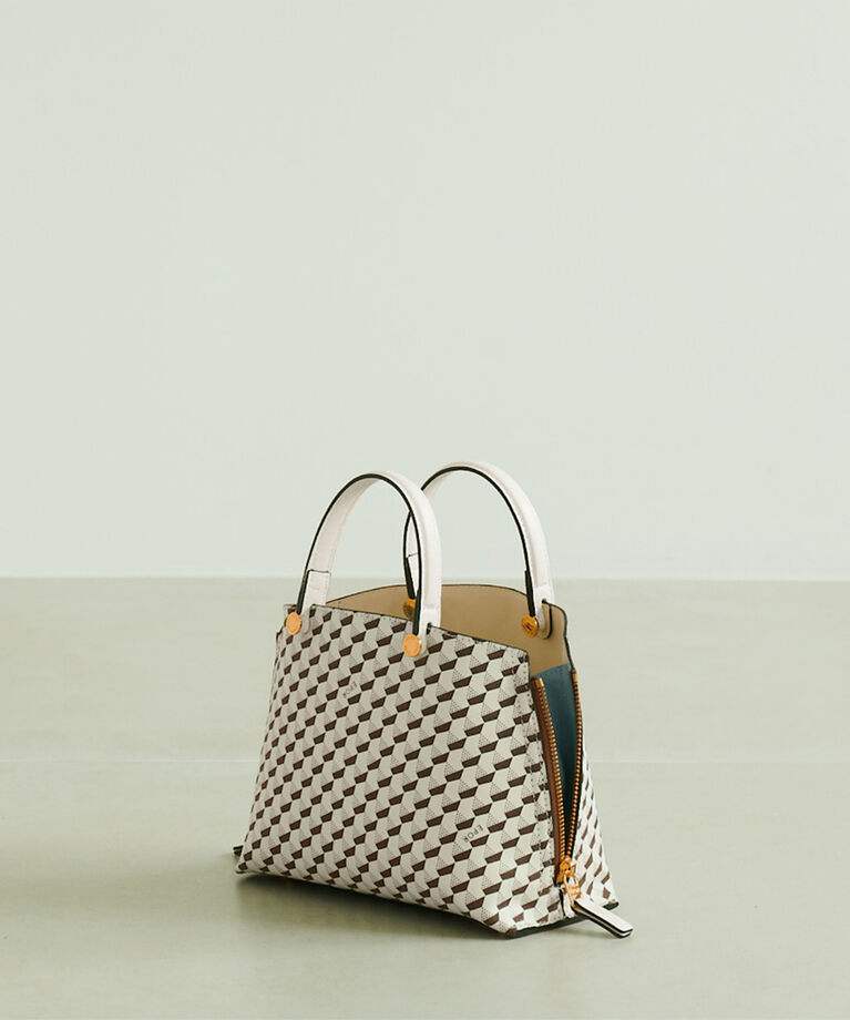 E'POR「【E'POR】 Y BAG MONOGRAM （YACHT PATTERN）Mini」|ショルダー・メッセンジャー|ホワイト系(12)
