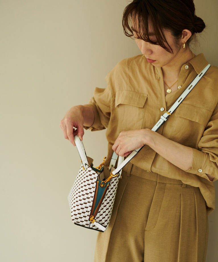 E'POR「【E'POR】 Y BAG MONOGRAM （YACHT PATTERN）Mini」|ショルダー・メッセンジャー|
