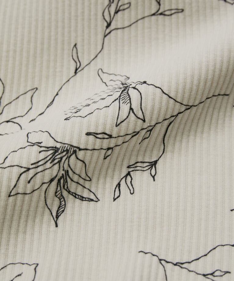 VIS「【洗える】花柄カップ付きリブタンクトップ」|タンクトップ|