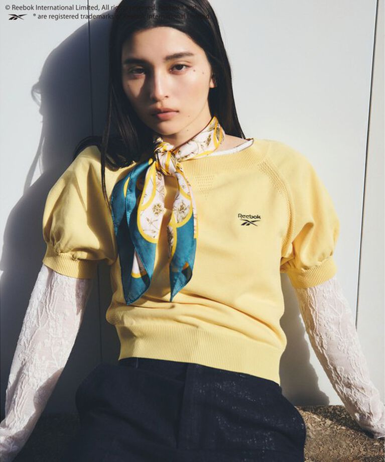VIS「【Reebok】VIS別注コンパクトニットプルオーバー」|ニット・セーター|イエロー