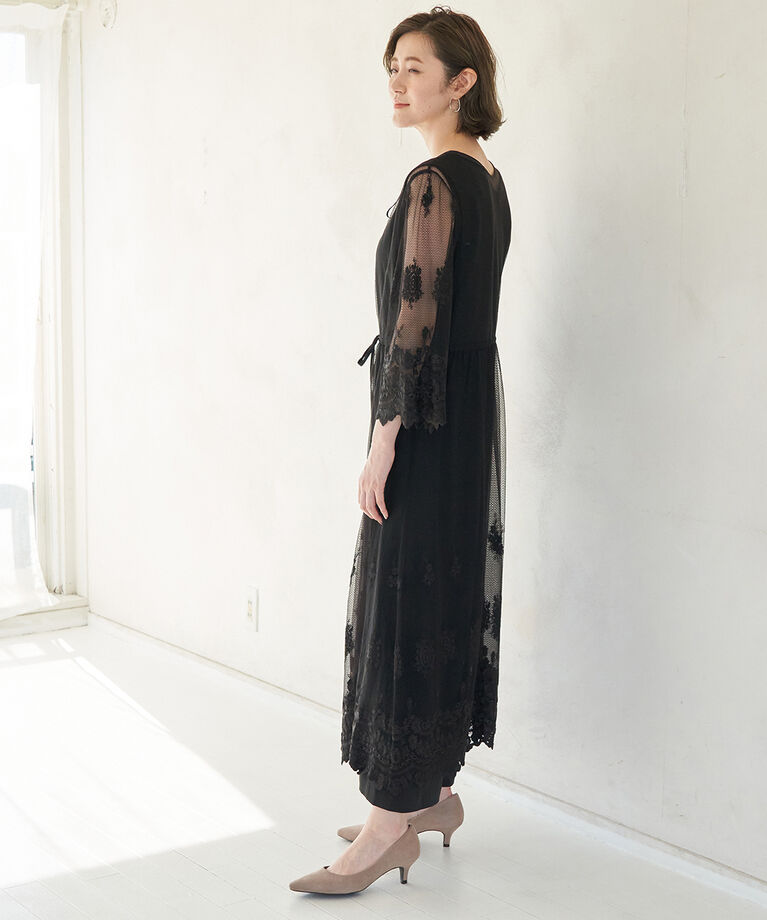 Rope’Picnic「【一部店舗限定】【Mon E’toile】【結婚式にも】【2WAY】レースガウンサロペット」|オールインワン|