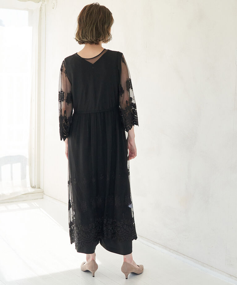 Rope’Picnic「【一部店舗限定】【Mon E’toile】【結婚式にも】【2WAY】レースガウンサロペット」|オールインワン|