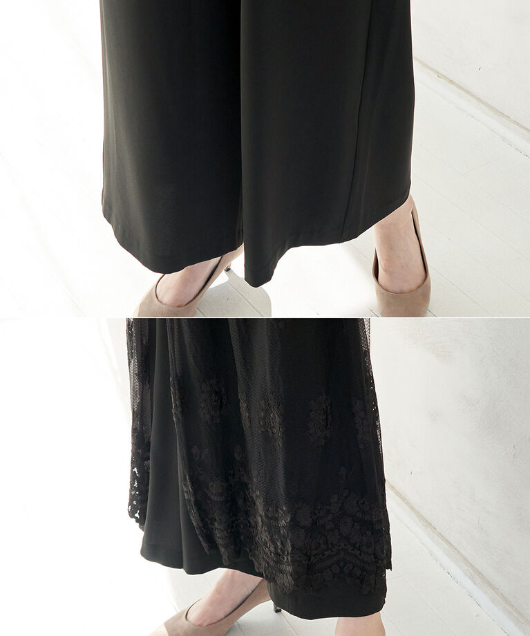 Rope’Picnic「【一部店舗限定】【Mon E’toile】【結婚式にも】【2WAY】レースガウンサロペット」|オールインワン|