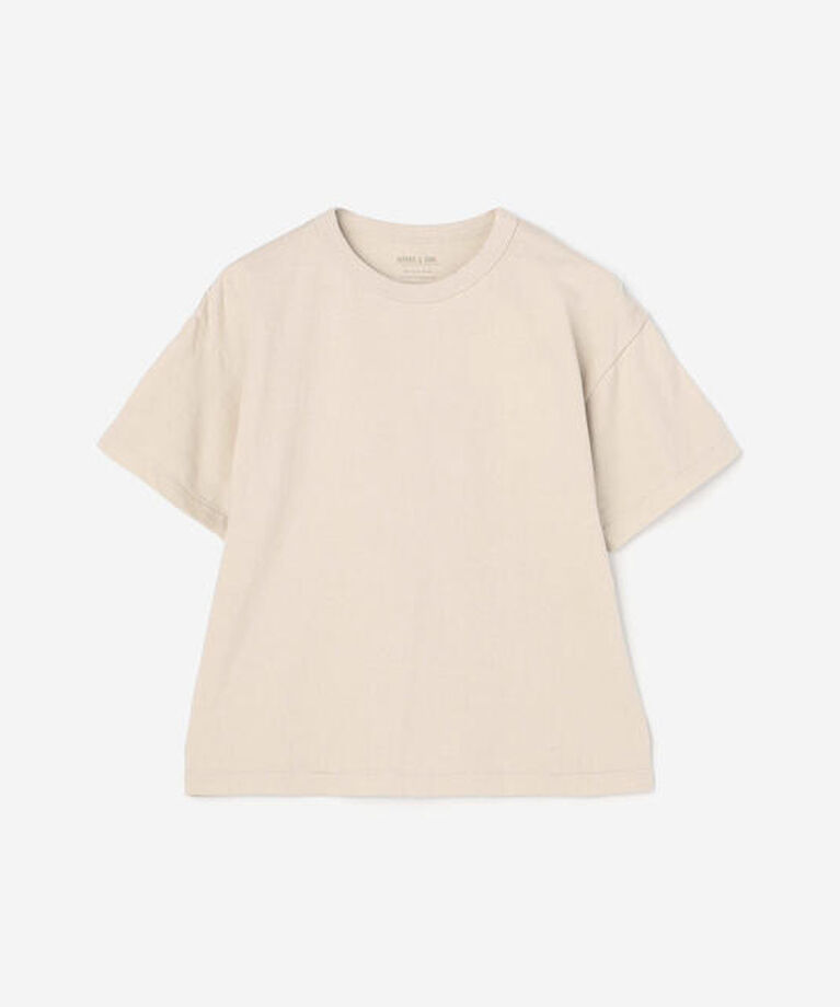 Morris & Sons「MORRIS & SONS | 丸胴吊り天竺 Tシャツ WOMEN」|Tシャツ・カットソー|GREIGE