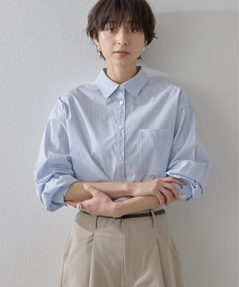 THE PAUSE「【THE PAUSE】ソデ刺繍シャツ」|シャツ・ブラウス|