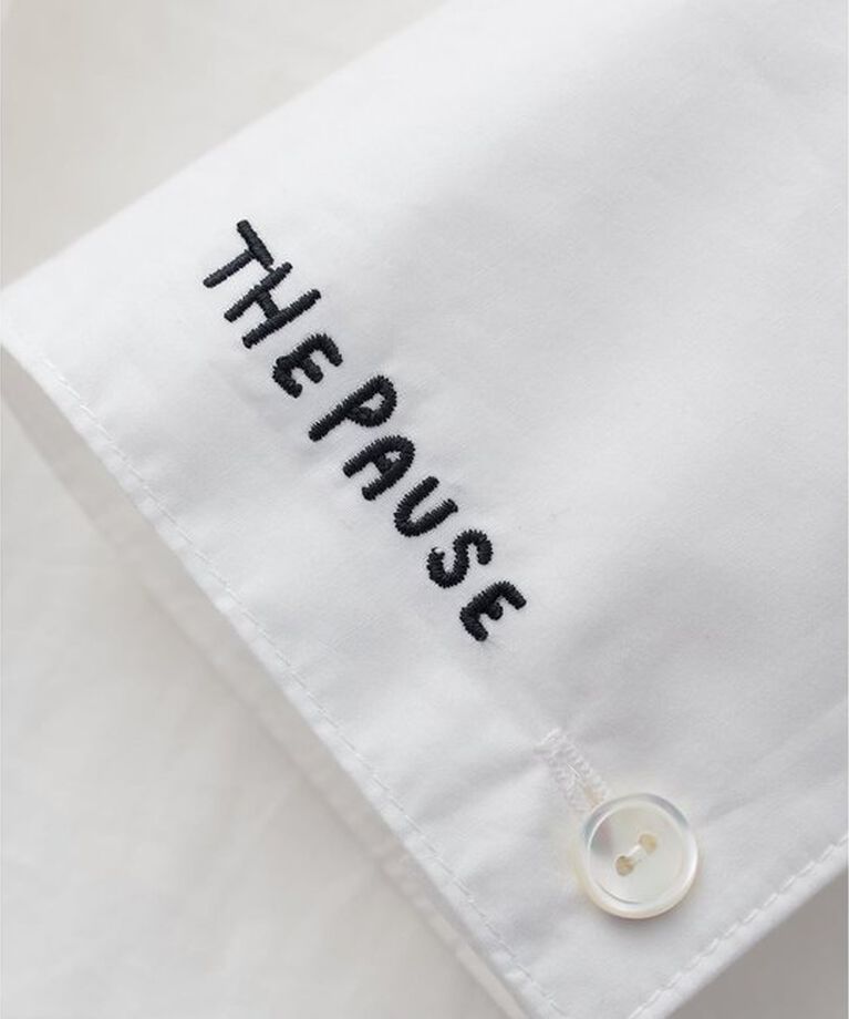 THE PAUSE「【THE PAUSE】ソデ刺繍シャツ」|シャツ・ブラウス|