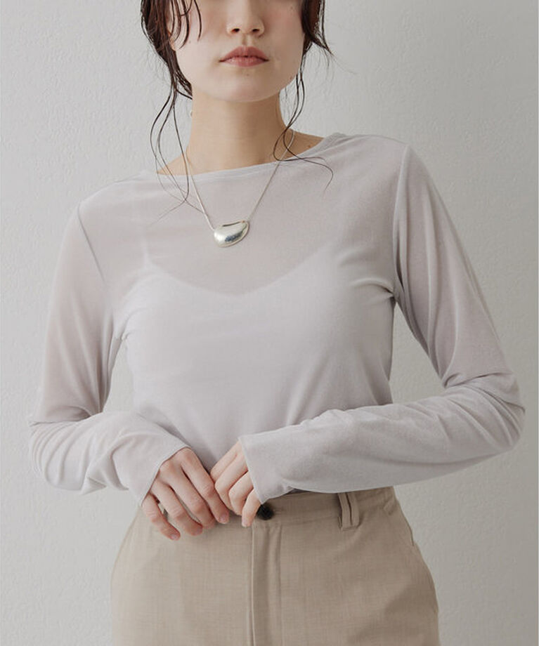  「シアーベロアバックシャンカットソー」|Tシャツ・カットソー|