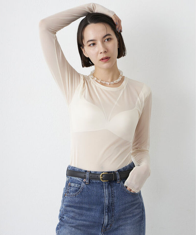  「【NICENICE MOMENT】MESH LS SHELL」|インナー|