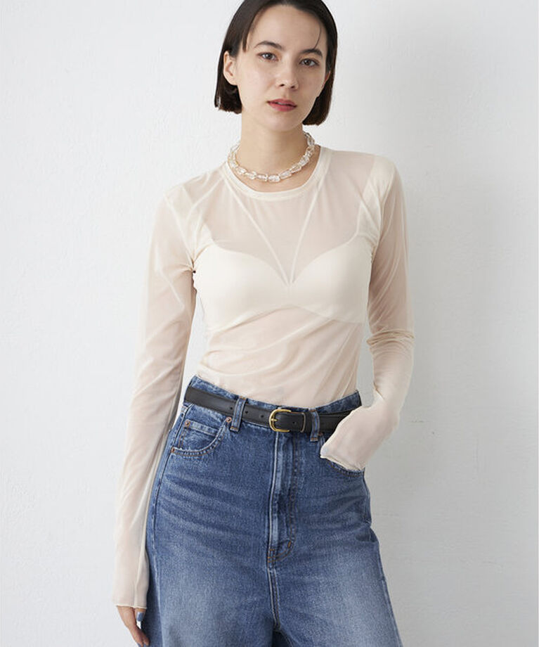  「【NICENICE MOMENT】MESH LS SHELL」|インナー|
