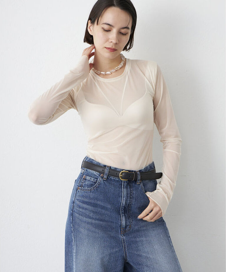  「【NICENICE MOMENT】MESH LS SHELL」|インナー|