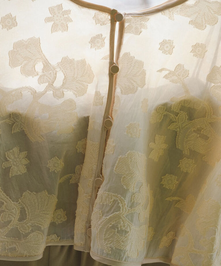  「【オケージョンドレス/結婚式】Cape layerd bare dress」|ドレス|