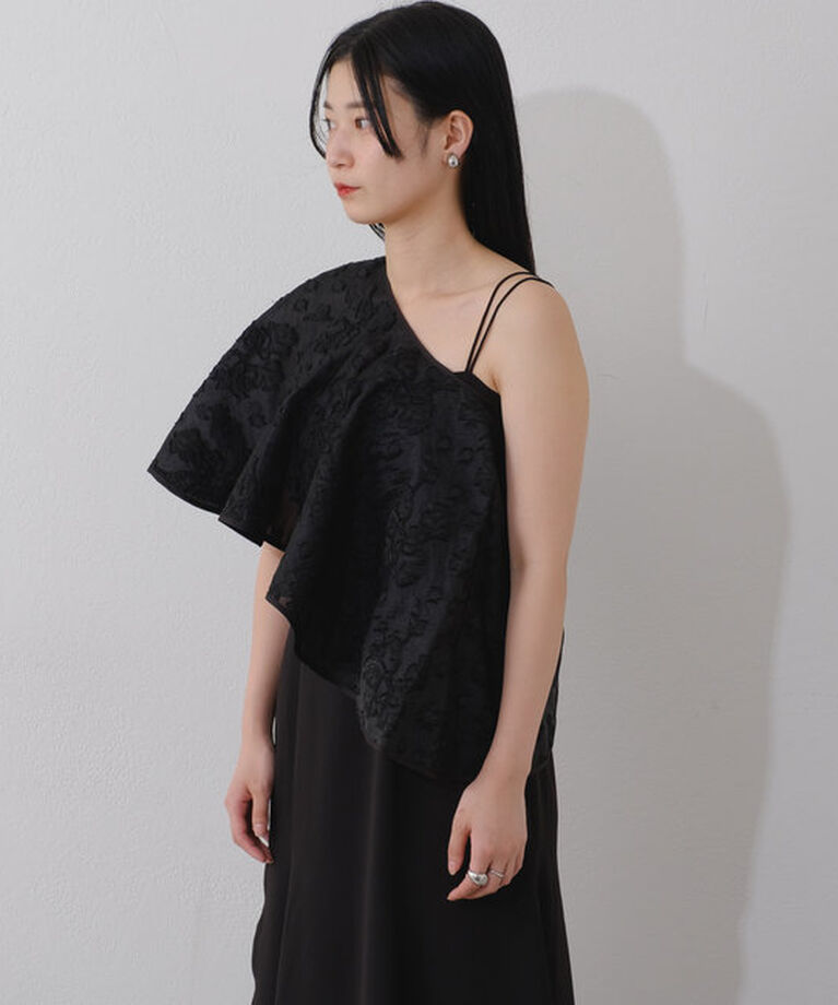  「【オケージョンドレス/結婚式】Cape layerd bare dress」|ドレス|