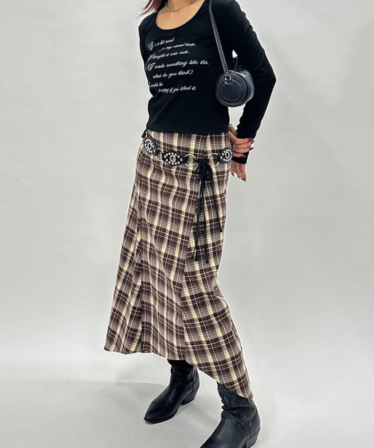  「メッセージリボンリブトップス」|Tシャツ・カットソー|