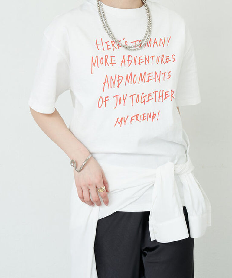  「《コーデのアクセントに》rakugaki ロゴTee」|Tシャツ・カットソー|ホワイト