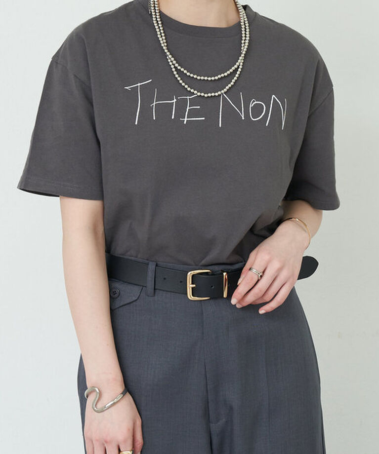  「《コーデのアクセントに》rakugaki ロゴTee」|Tシャツ・カットソー|チャコールグレー