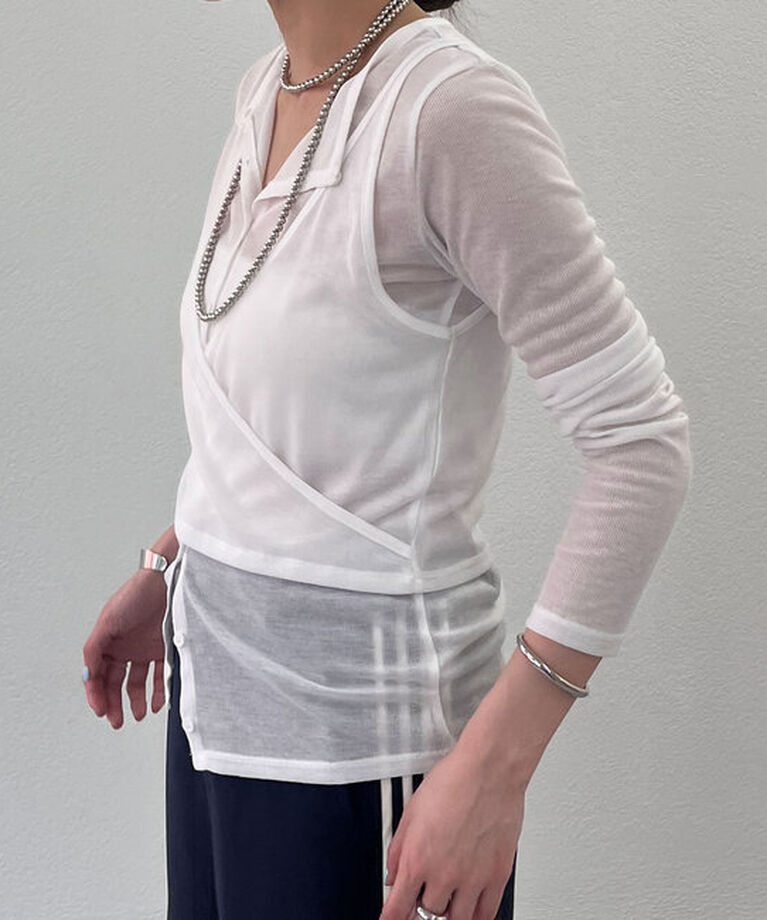  「《大人のレイヤードスタイル》レイヤードカットソー」|Tシャツ・カットソー|
