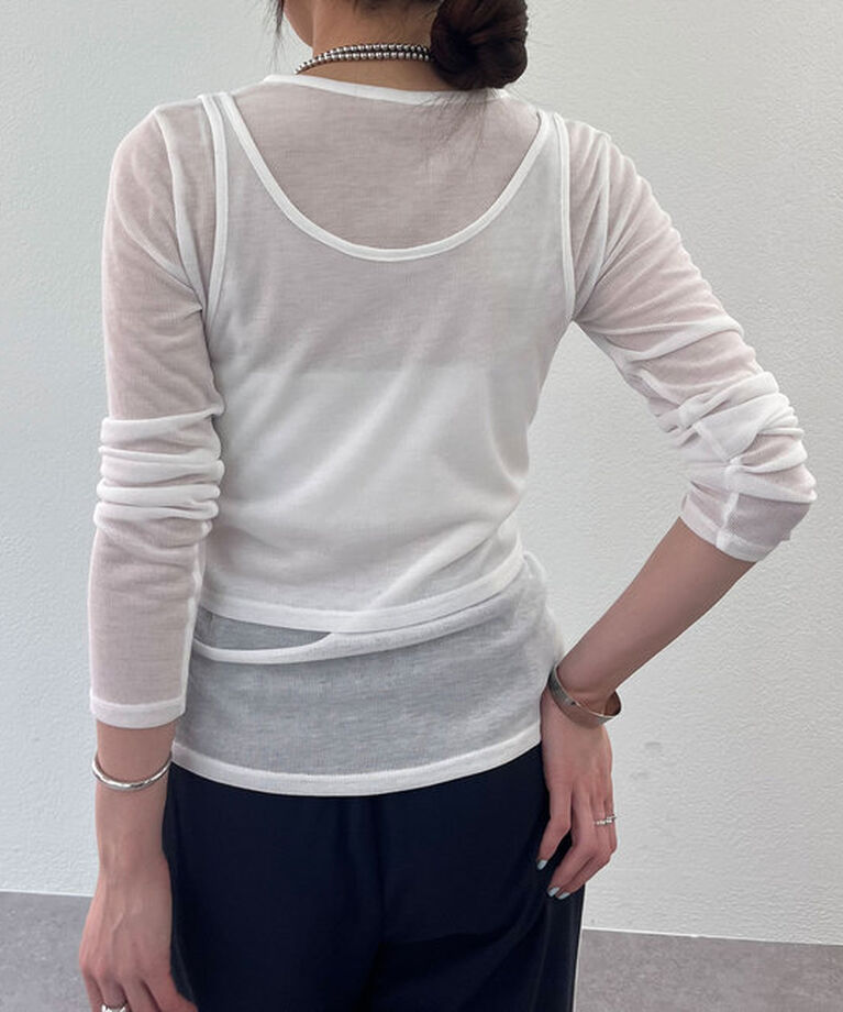  「《大人のレイヤードスタイル》レイヤードカットソー」|Tシャツ・カットソー|