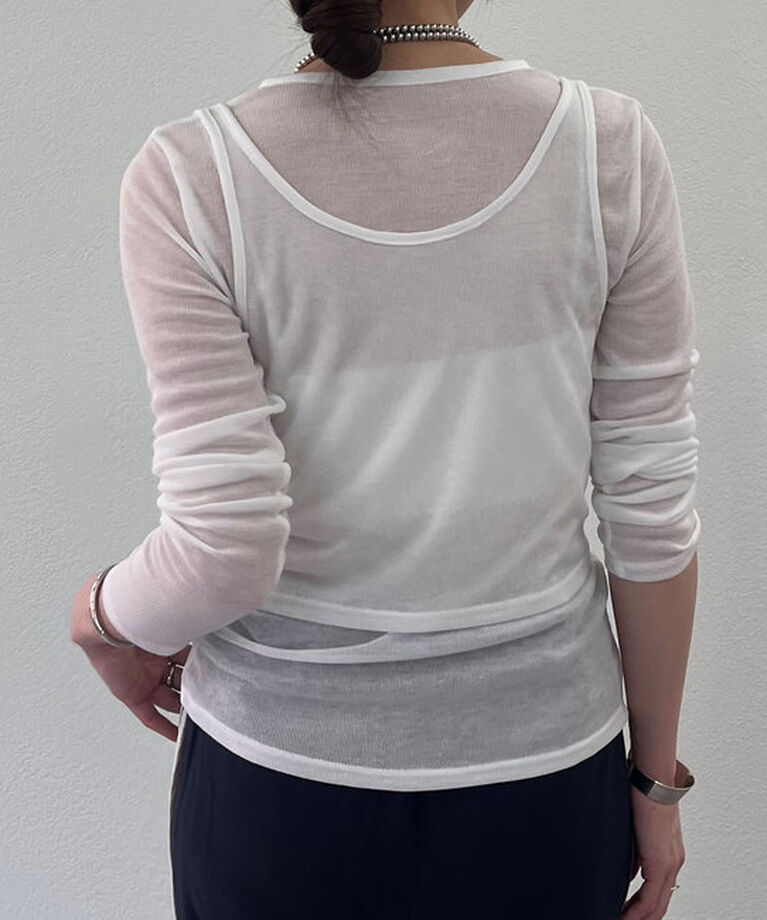  「《大人のレイヤードスタイル》レイヤードカットソー」|Tシャツ・カットソー|