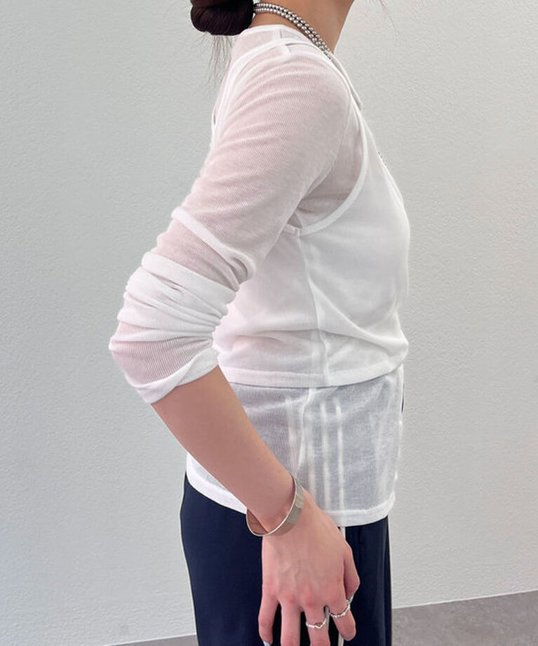  「《大人のレイヤードスタイル》レイヤードカットソー」|Tシャツ・カットソー|
