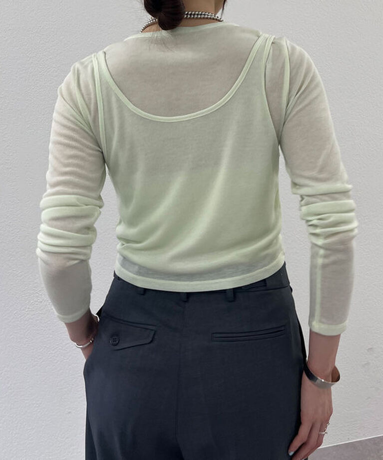  「《大人のレイヤードスタイル》レイヤードカットソー」|Tシャツ・カットソー|