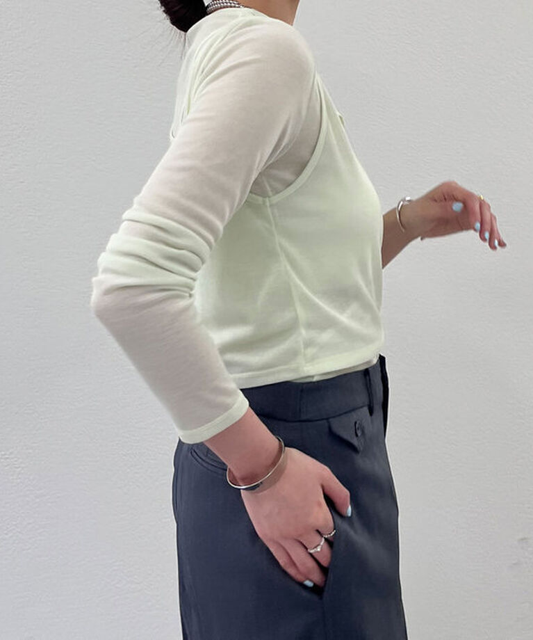  「《大人のレイヤードスタイル》レイヤードカットソー」|Tシャツ・カットソー|