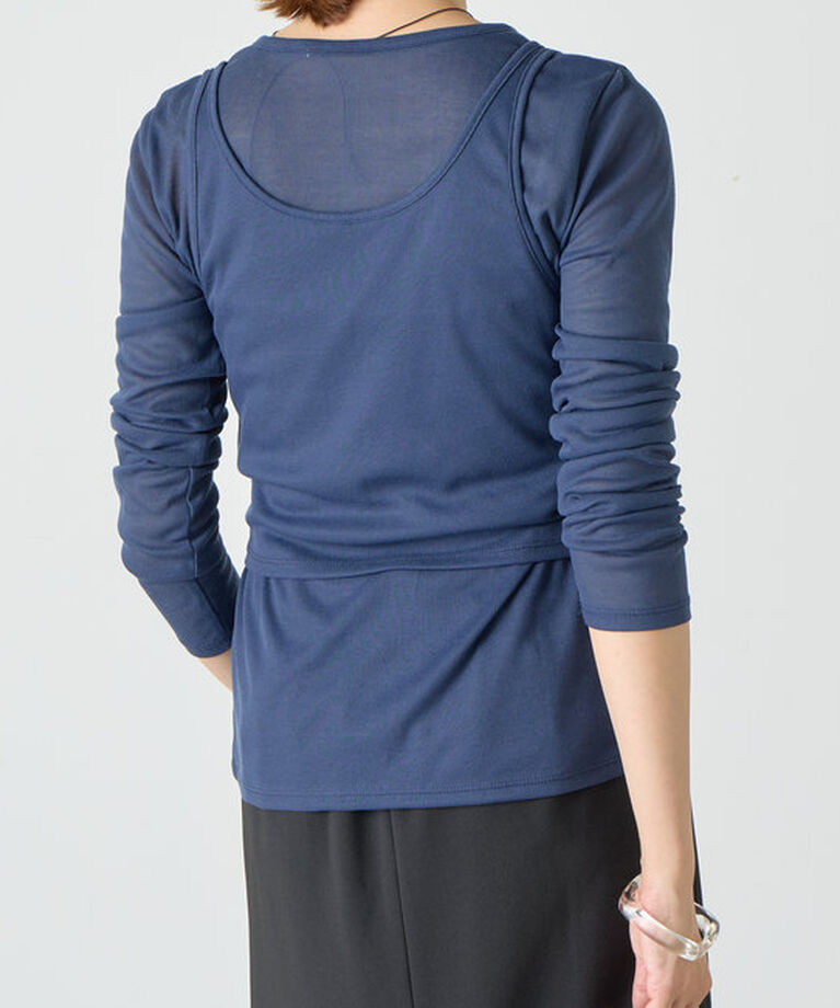  「《大人のレイヤードスタイル》レイヤードカットソー」|Tシャツ・カットソー|