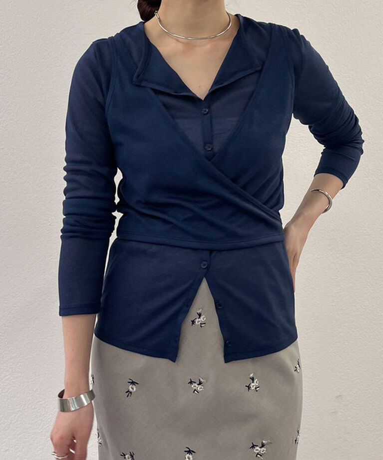  「《大人のレイヤードスタイル》レイヤードカットソー」|Tシャツ・カットソー|