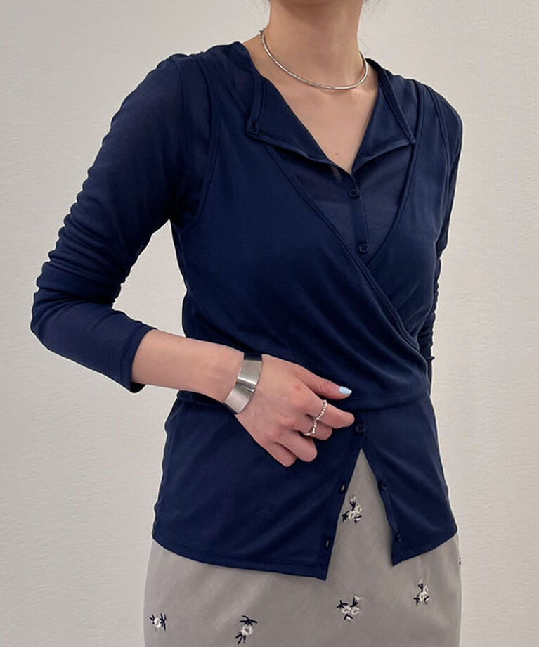  「《大人のレイヤードスタイル》レイヤードカットソー」|Tシャツ・カットソー|