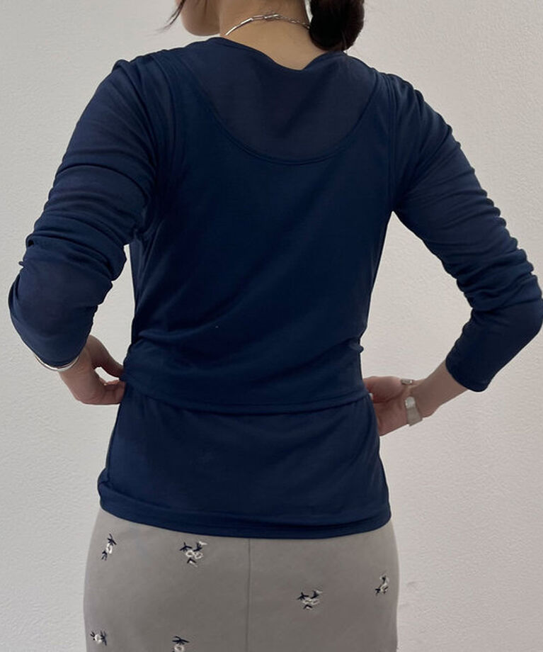  「《大人のレイヤードスタイル》レイヤードカットソー」|Tシャツ・カットソー|