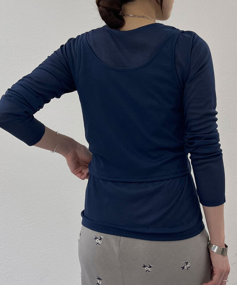  「《大人のレイヤードスタイル》レイヤードカットソー」|Tシャツ・カットソー|
