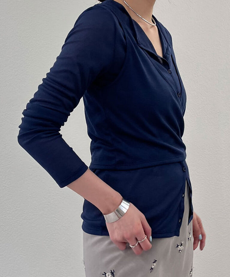  「《大人のレイヤードスタイル》レイヤードカットソー」|Tシャツ・カットソー|