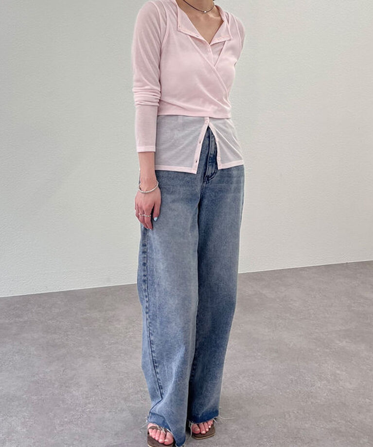  「《大人のレイヤードスタイル》レイヤードカットソー」|Tシャツ・カットソー|