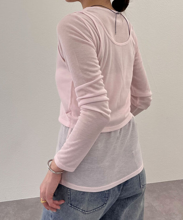  「《大人のレイヤードスタイル》レイヤードカットソー」|Tシャツ・カットソー|