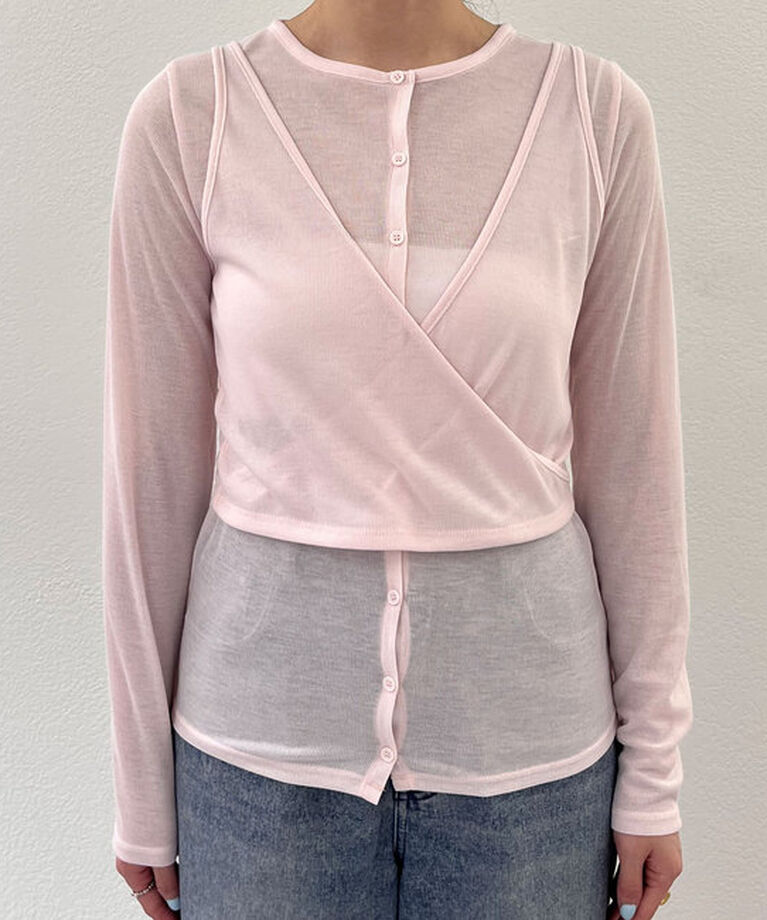  「《大人のレイヤードスタイル》レイヤードカットソー」|Tシャツ・カットソー|