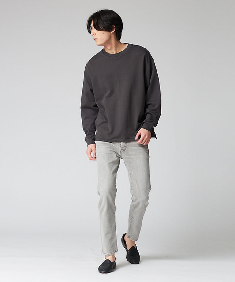 ABAHOUSE「スムース オーバーサイズ ロングスリーブ クルーネックTシャツ」|Tシャツ・カットソー|