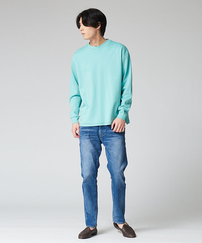 ABAHOUSE「スムース オーバーサイズ ロングスリーブ クルーネックTシャツ」|Tシャツ・カットソー|