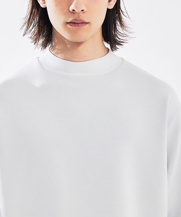 ABAHOUSE「【ダブルフェイス】ソフトタッチ モックネック ロングスリーブ Tシャツ」|Tシャツ・カットソー|