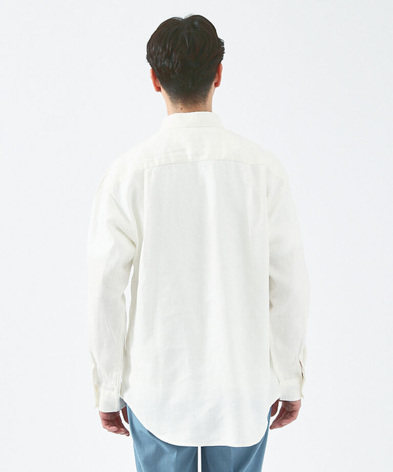 ABAHOUSE「【LUXE Linen Solaro】長袖 リネンシャツ」|シャツ・ブラウス|